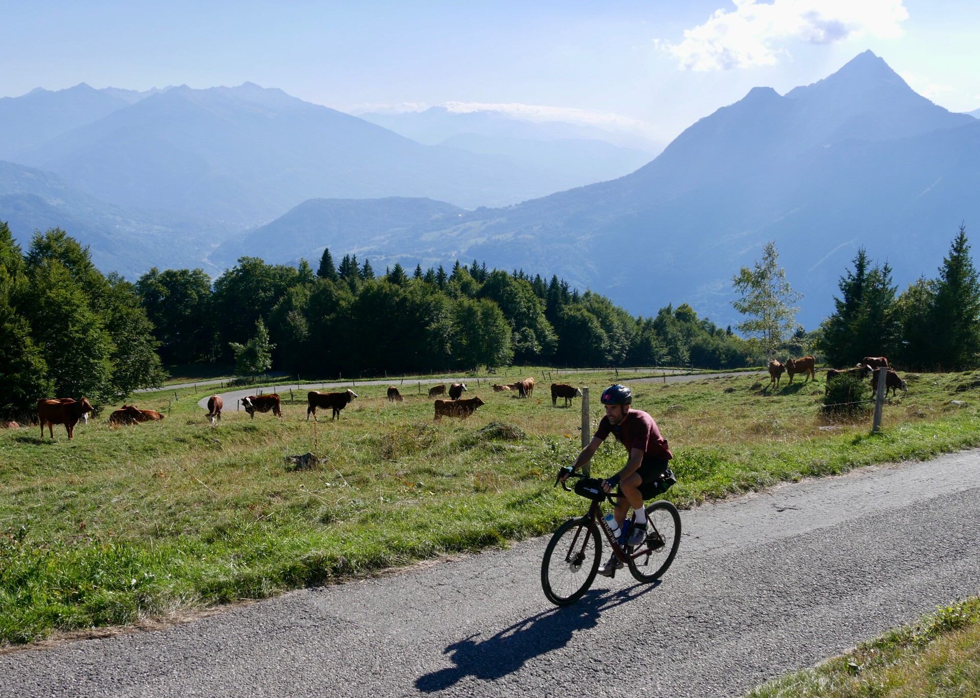 WK Wielrennen Haute-Savoie vanaf Lac d'Annecy